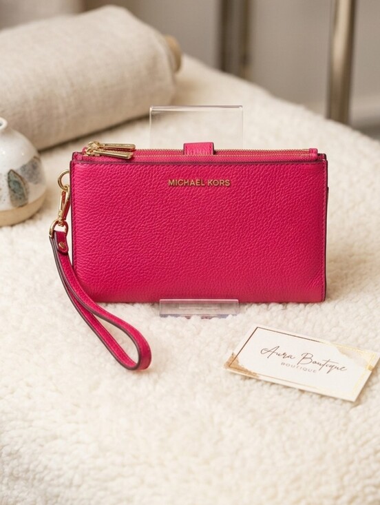 Michael Kors Fuchsia Wristlet Clutch